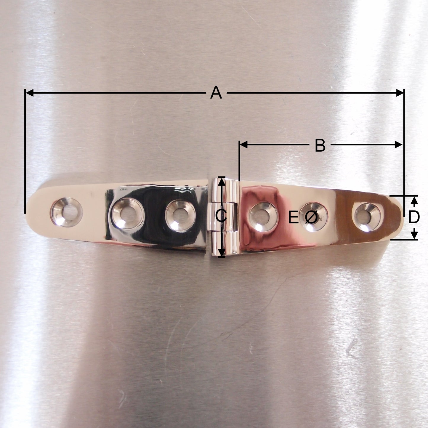 Stainless Steel Strap Hinge - 316 Marine grade