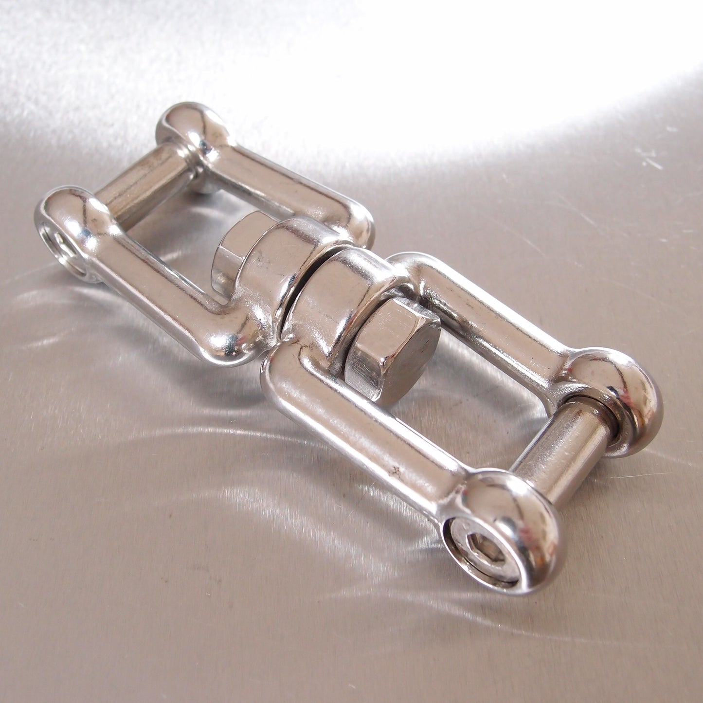 Stainless Steel Swivel Jaw & Jaw With Allen Key Flush Pin - AISI 316