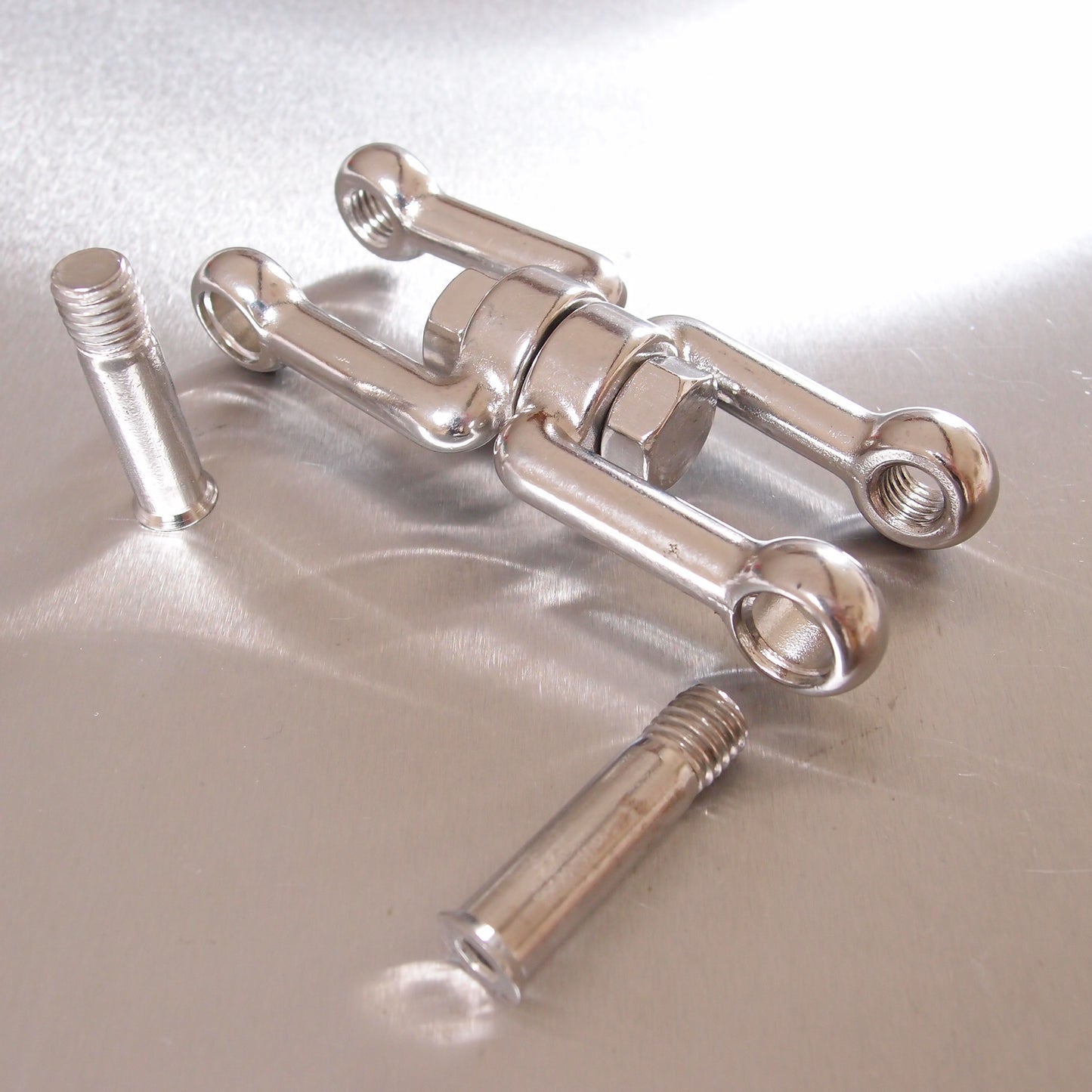 Stainless Steel Swivel Jaw & Jaw With Allen Key Flush Pin - AISI 316