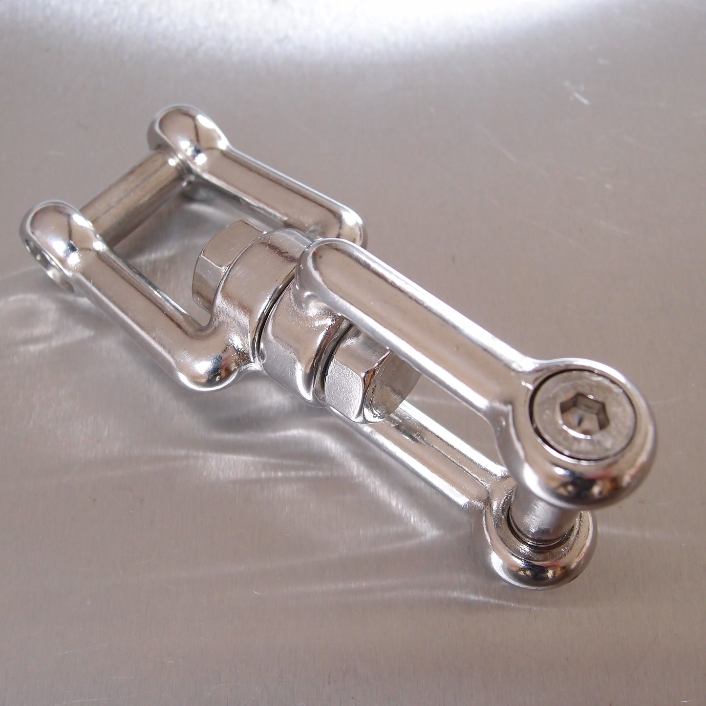 Stainless Steel Swivel Jaw & Jaw With Allen Key Flush Pin - AISI 316
