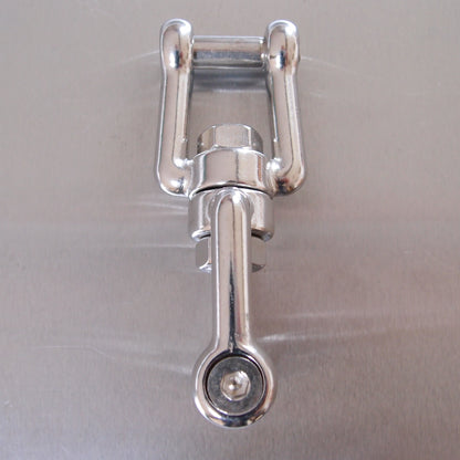 Stainless Steel Swivel Jaw & Jaw With Allen Key Flush Pin - AISI 316