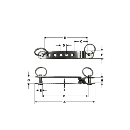Stainless Steel Shroud Stay Adjuster AISI 316