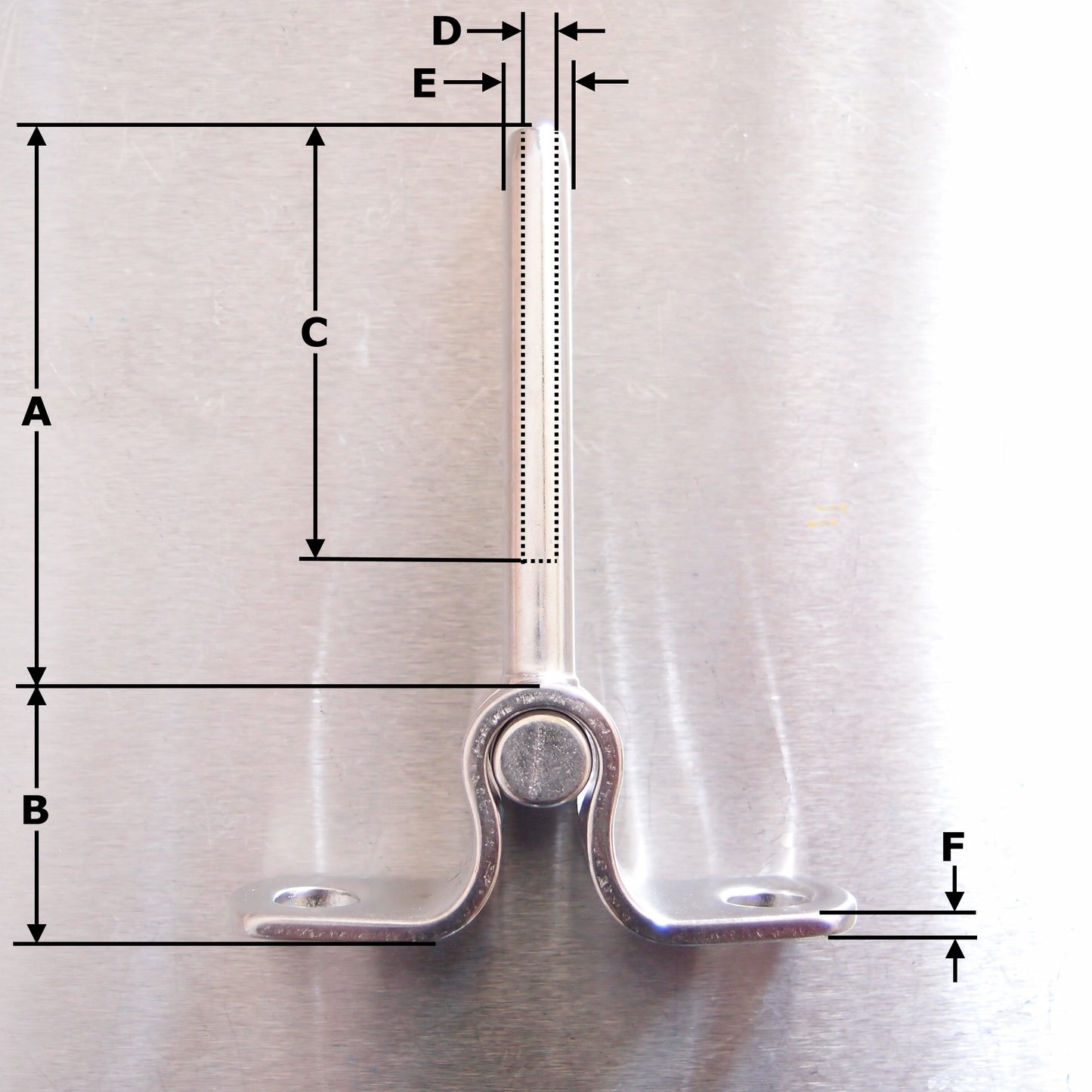 Stainless Steel Toggle Terminal - Surface Mount - AISI 316