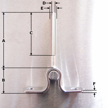 Stainless Steel Toggle Terminal - Surface Mount - AISI 316