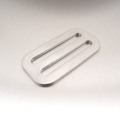 Stainless Steel Three Bar Slide for 25mm, 35mm or 50mm webbing - AISI 316