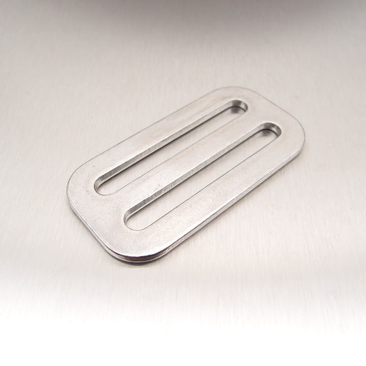 Stainless Steel Three Bar Slide for 25mm, 35mm or 50mm webbing - AISI 316