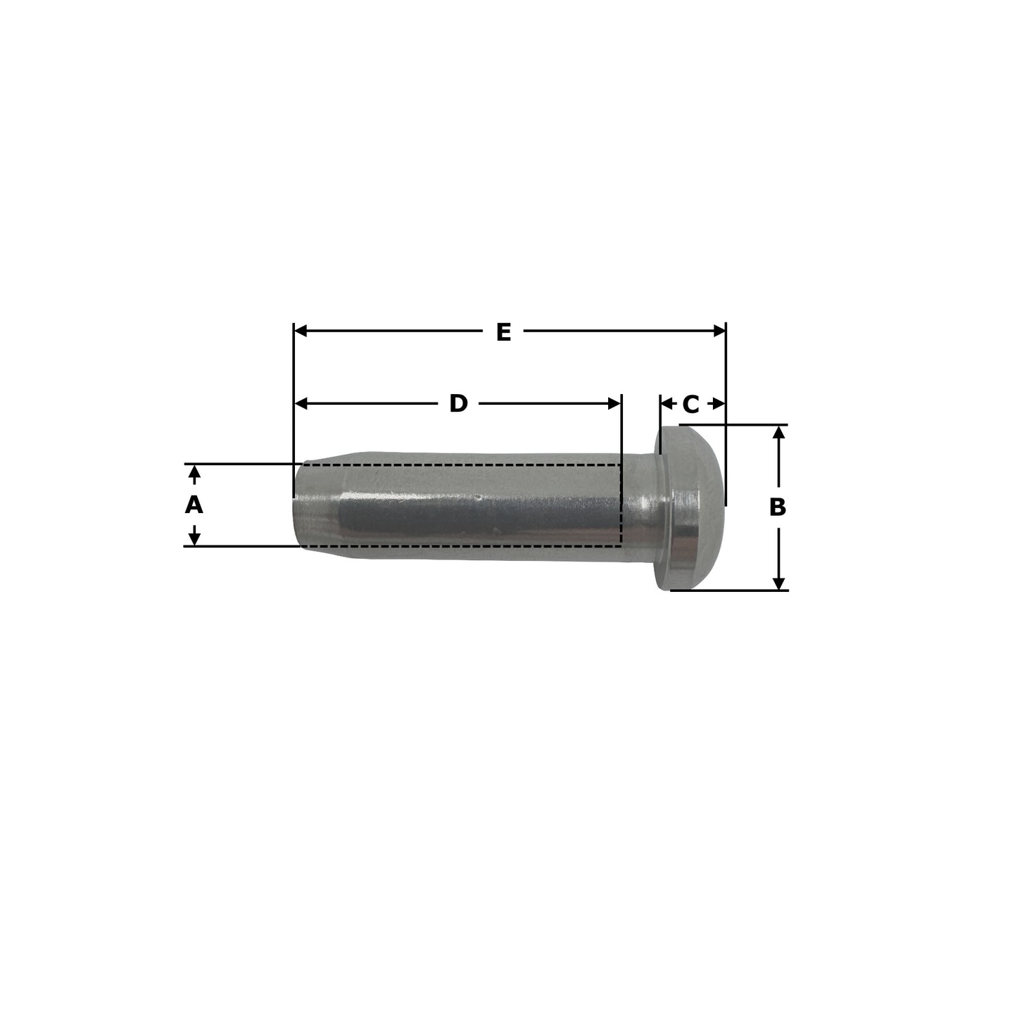 Stainless Steel Dome Head with Internal Thread & Hex Socket AISI316