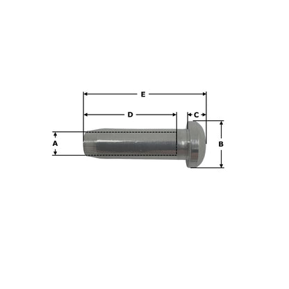 Stainless Steel Dome Head with Internal Thread & Hex Socket AISI316