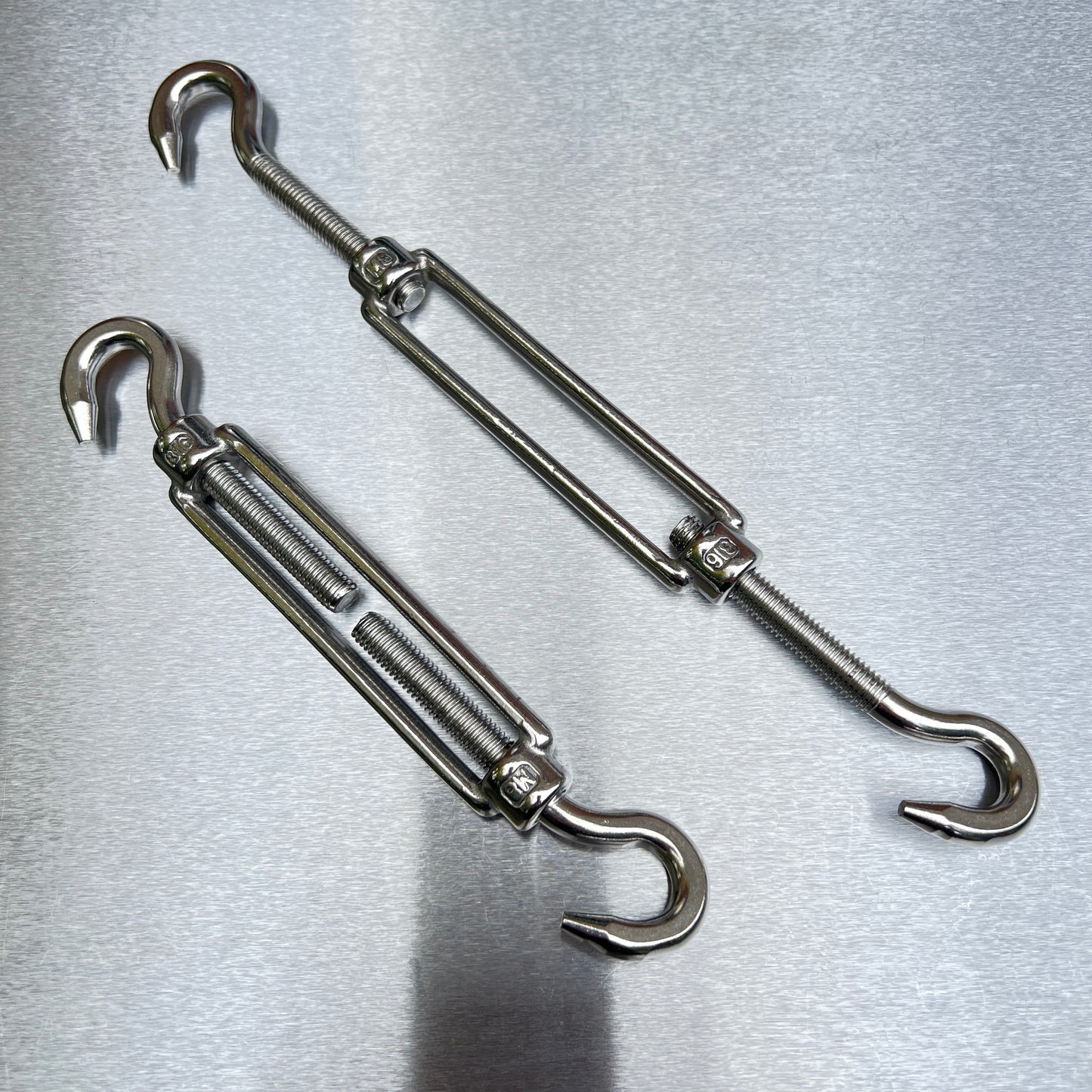 Turnbuckle - Hook & Hook - Stainless Steel AISI 316 - Open Body Straining Screw