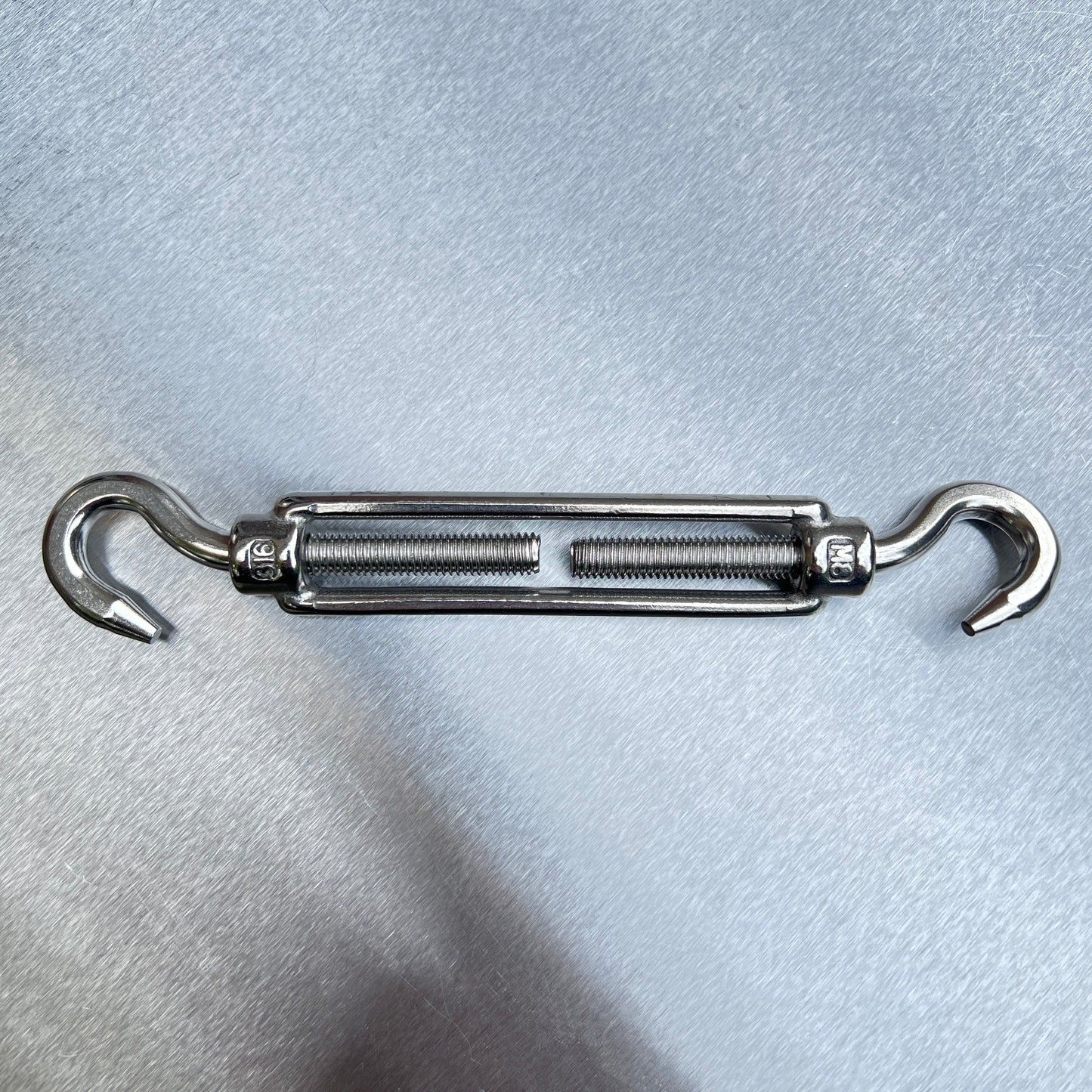Turnbuckle - Hook & Hook - Stainless Steel AISI 316 - Open Body Straining Screw