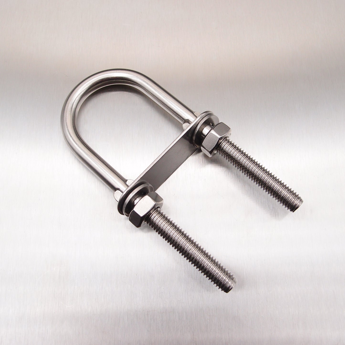 Stainless Steel U Bolt with Plate-Nuts and Washers - AISI 316