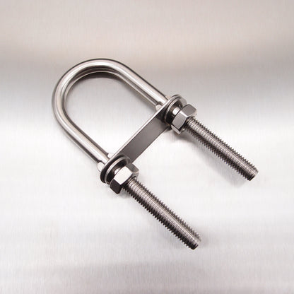 Stainless Steel U Bolt with Plate-Nuts and Washers - AISI 316
