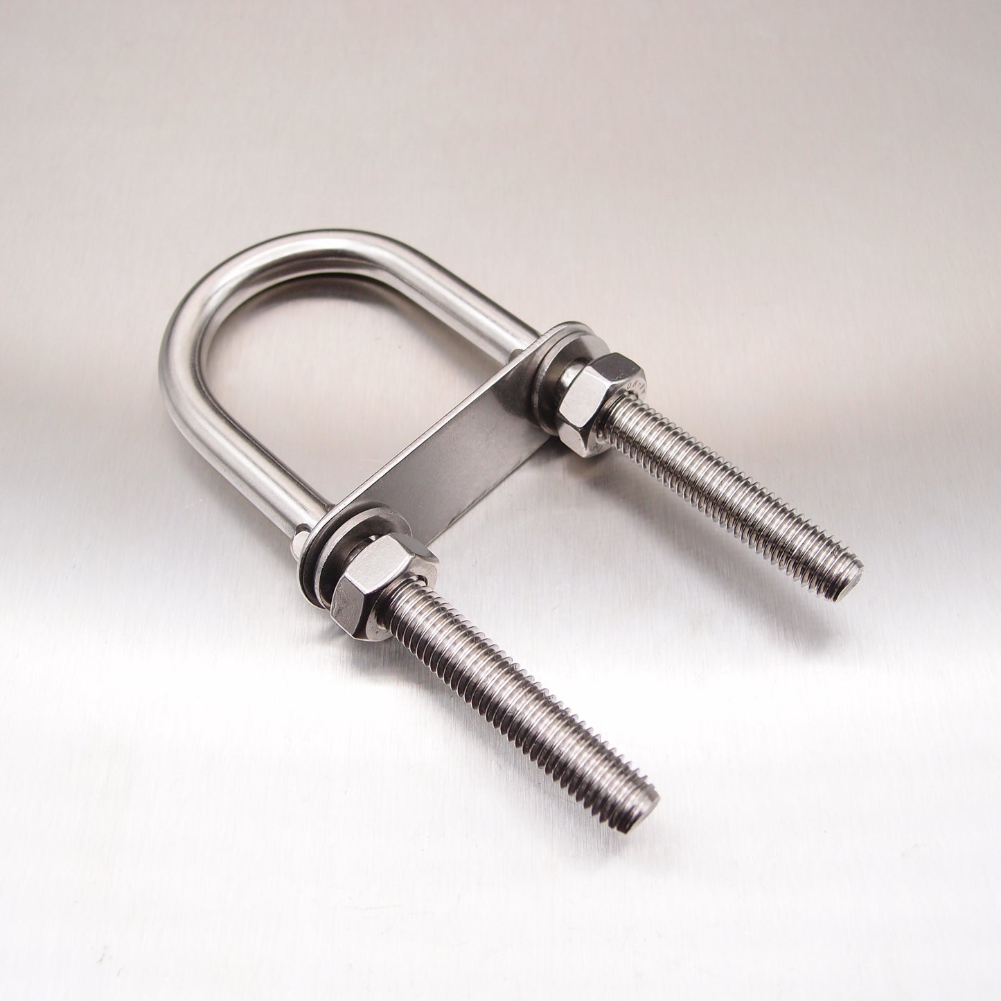 Stainless Steel U Bolt with Plate-Nuts and Washers - AISI 316