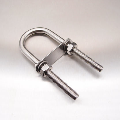 Stainless Steel U Bolt with Plate-Nuts and Washers - AISI 316