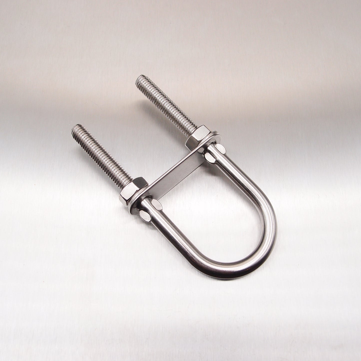 Stainless Steel U Bolt with Plate-Nuts and Washers - AISI 316