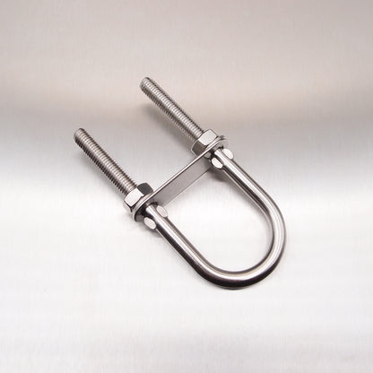 Stainless Steel U Bolt with Plate-Nuts and Washers - AISI 316