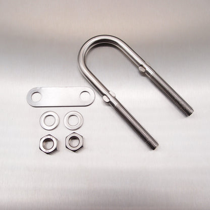 Stainless Steel U Bolt with Plate-Nuts and Washers - AISI 316