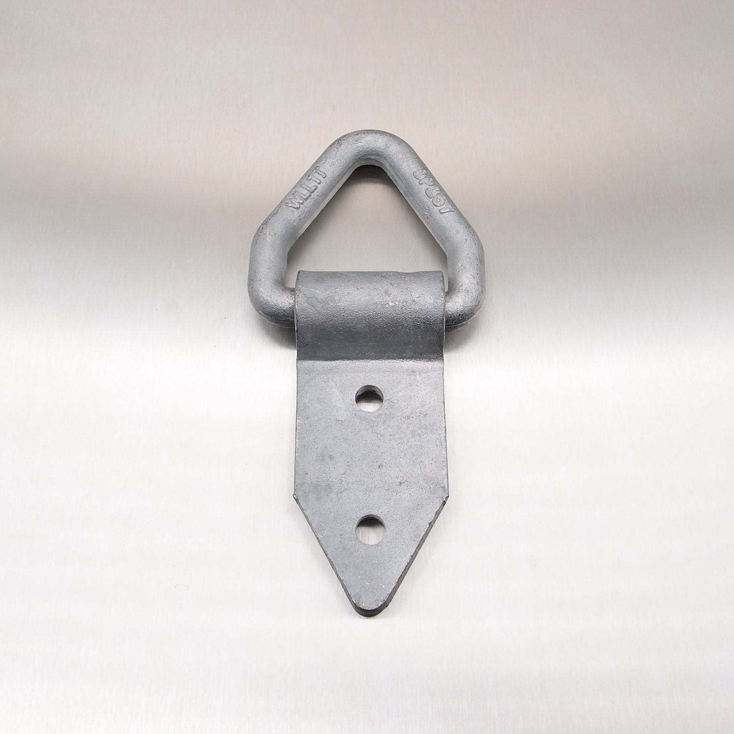 50mm 1 tonne Lashing Link Triangular Drop Forged with Fold Over Plate - Bolt-on - Hot Dipped Galvanized