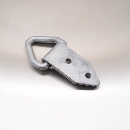 50mm 1 tonne Lashing Link Triangular Drop Forged with Fold Over Plate - Bolt-on - Hot Dipped Galvanized