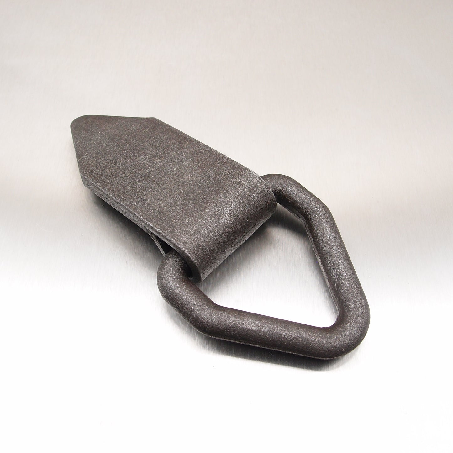 50mm 1 tonne Lashing Link Triangular Drop Forged with Fold Over Plate - Weld-on - Self Colour