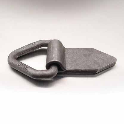50mm 1 tonne Lashing Link Triangular Drop Forged with Fold Over Plate - Weld-on - Self Colour