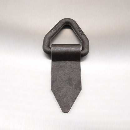 50mm 1 tonne Lashing Link Triangular Drop Forged with Fold Over Plate - Weld-on - Self Colour