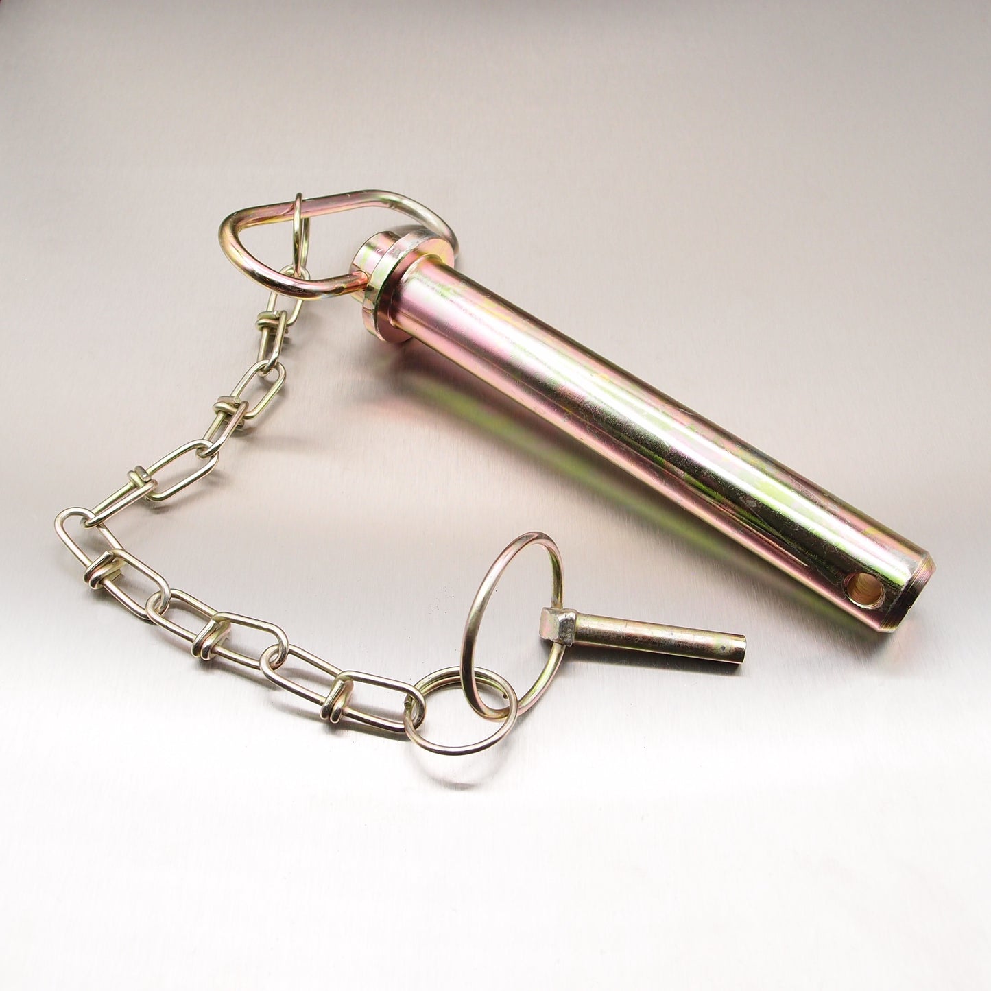 Tow Pins Drop Handle - Hitch Pins - Yellow Passivated