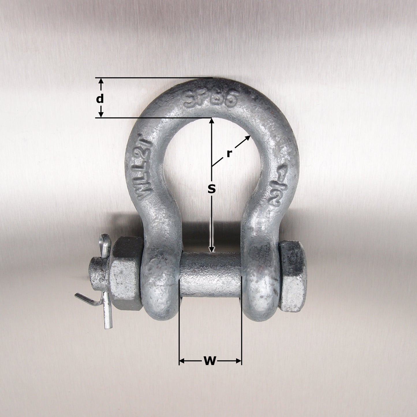 Drop Forged - Bow Shackle US Fed Spec RR-C-271D IV - Safety Anchor Bow