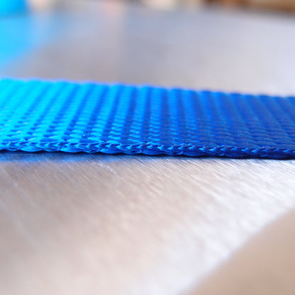 Polyester Lashing Webbing 25mm blue 2100kg offcuts
