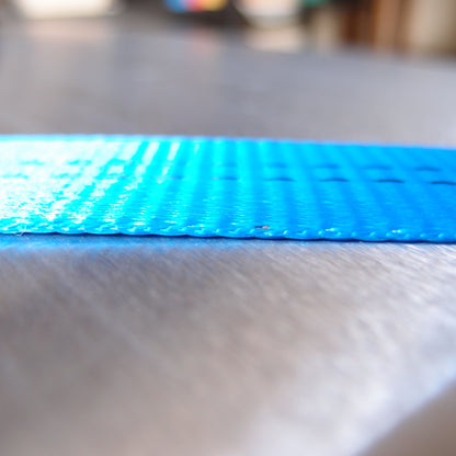 Polyester Lashing Webbing 35mm blue offcut of 8 metres