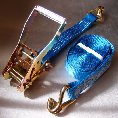 50mm Ratchet Strap, 4000kg with Claw Hooks