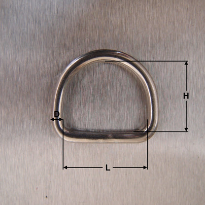 Stainless Steel Dee Rings - AISI 316
