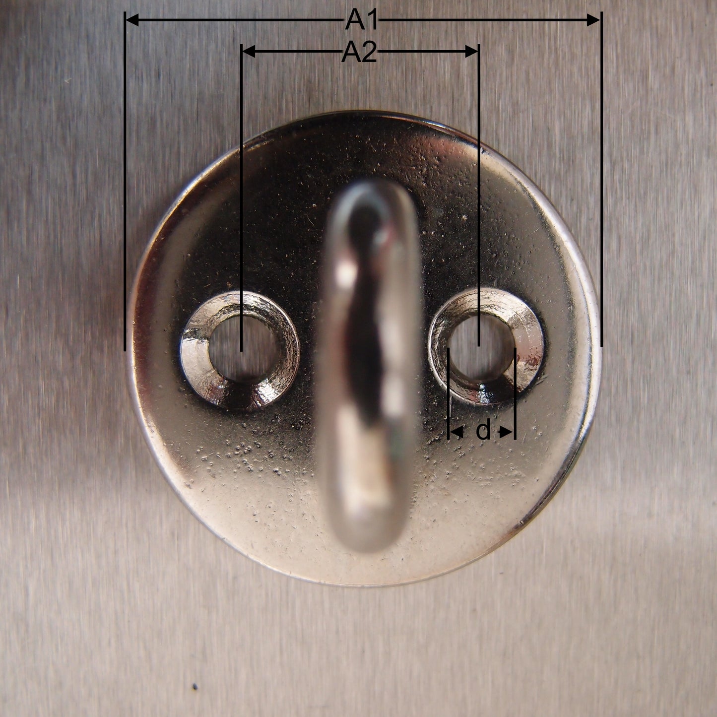 Stainless Steel Two Hole Round Eye Plates 304 AISI